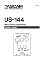 Tascam US-144 - Owners Manual